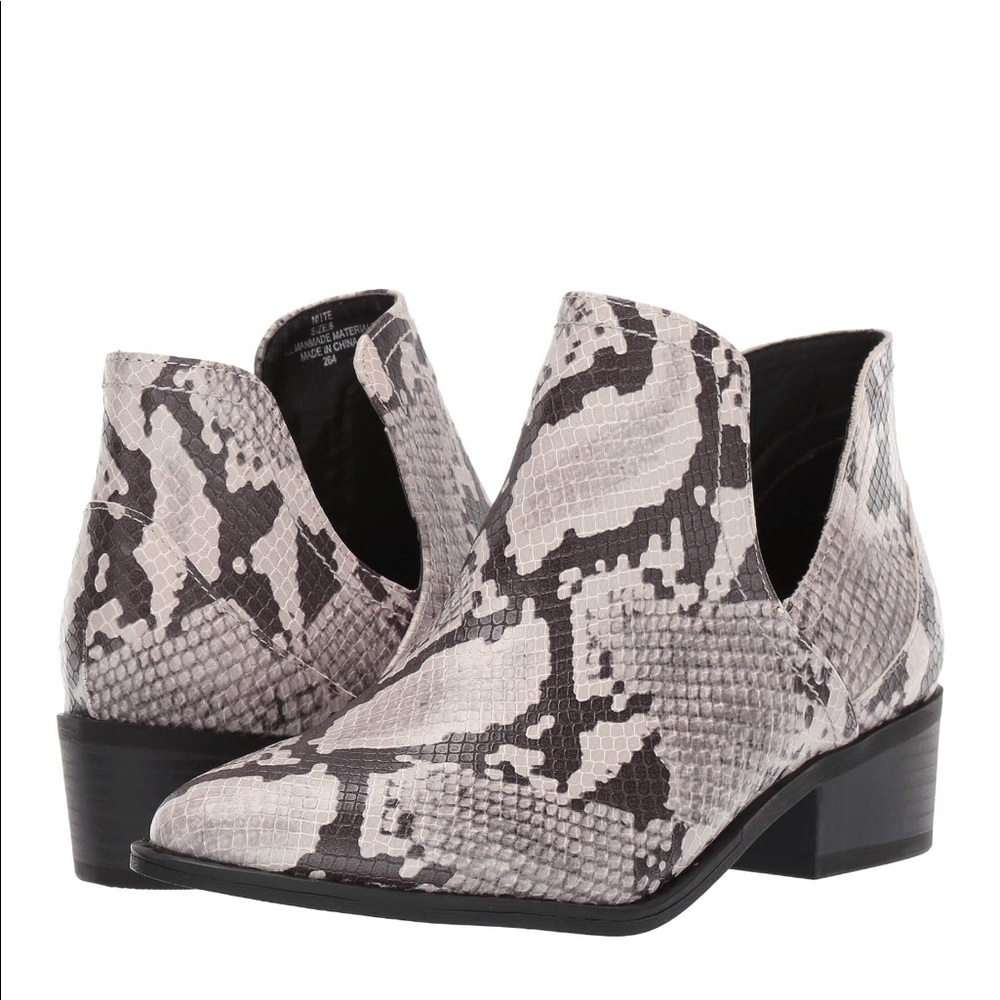 Madden Girl Snakeskin Booties